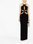 Платье макси с вырезом Mônot, черный - фото 2