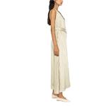 Полосатое миди-платье Brunello Cucinelli, экрю - фото 6