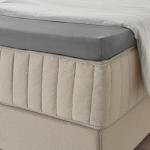 Простыня Ikea Ullvide Shaped Fitted For Replacement Mattress, 120x200 см, серый - фото 5
