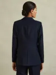 Блейзер Reiss Petite Gabi Tailored Single Breasted Suit, темно-синий - фото 2