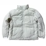 New Balance Пуховики Unisex Light Blue Stand Collar Moderate - фото