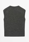 Джемпер Massimo Dutti SLEEVELESS V-NECK, Dark Grey - фото 6