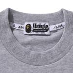 Футболка BAPE One Point Ape Head Relaxed Fit Long-Sleeve Tee, Grey - фото 3