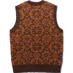 Майка Plus Snowflake pattern V neck Vest Beams, зеленый - фото 4