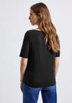 Футболка Street One Basic T-shirt, Schwarz/Black - фото 3