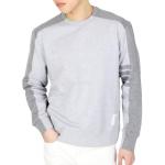 Полосатый свитшот с 4 полосами THOM BROWNE, серый - фото 5