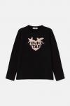 Детский лонгслив Pinko Up, черный - фото