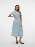 Платье-рубашка VERO MODA VMVIO, синий деним - фото 4