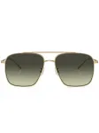 Солнцезащитные очки-пилоты Dresner Oliver Peoples, золотой - фото