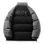 POINTLIMIT Унисекс пуховик, Black Sleeves with Blue Body - фото 6