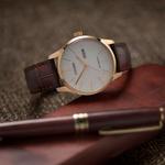 CITIZEN Часы Automatic Mechanical Movement Genuine Leather Strap Watch Men's Watch White Dial, White Dial - фото 2