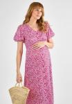 Платье-рубашка FLORAL MATERNITY MIDI JoJo Maman Bébé, розовый - фото 4