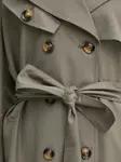 Двубортный тренч с поясом Bruuns Bazaar, серый - фото 5