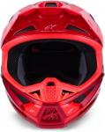 Шлем Alpinestars S-M7 Core ECE06/DOT, Red Glossy - фото 2