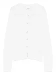 Кардиган в рубчик Allude, белый - фото