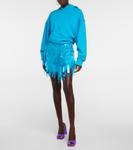 Украшенная мини-юбка The Attico, Turquoise - фото 2