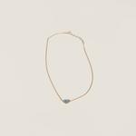 Металлическое ожерелье MIU MIU, золотой - фото