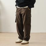 714STREET Брюки-карго унисекс, Синий с черной надписью - фото 11