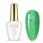 Nailu #756 Яркий лаймовый гибридный лак - фото