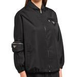 Мини-клатч из нейлона унисекс черный PRADA - фото 4