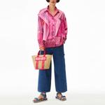 Футболка женская розовая KENZO - фото 4