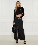 Юбка Tommy Jeans джинсовая с разрезом, серый - фото 2