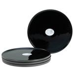 Тарелка обеденная Creatable Futuro, керамическая посуда - черная - фото 5