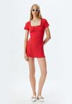 Повседневное платье MINI A CUT Koton, красный - фото 4