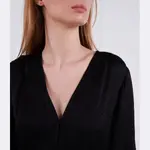 Жаккардовое платье с логотипом Karl Lagerfeld, черный - фото 2