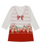 Платье с принтом Monnalisa, Panna+Rubino - фото 4