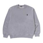Толстовка BAPE One Point Relaxed Fit Crewneck Sweatshirt, Grey - фото