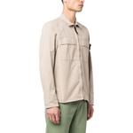 Куртка zip overshirt 'dove grey' Stone Island, серый - фото 4