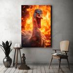 Картина на холсте Hustling Sharks Fire Duck, оранжевый - фото 3