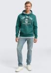 Толстовка TOM TAILOR WITH PRINT, Jasper Green/Teal - фото 2