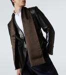 Шелковый шарф в горошек Tom Ford, Dark Chocolate - фото 2