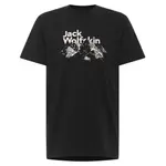 Футболка с коротким рукавом Jack Wolfskin Bergblick, черный - фото 3