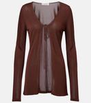 Вязаный топ Aya Muse, темно-коричневый - фото