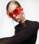 Солнцезащитные очки в виде кошки готэма Balenciaga, красный - фото 3