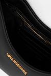 Кожаная сумка Love Moschino, черный - фото 5