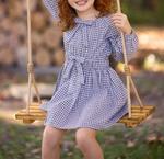 Платье для девочек «Черничное варенье» Mabel + Honey, синий - фото 2