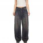 Широкие джинсы Acne Studios, темно-синие - фото 3