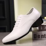 Мужские туфли оксфорды низкие бело-черные LUOMAIKE - фото 4