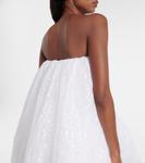 Платье-бюстье с кружевом и накидкой Givenchy, белый - фото 5