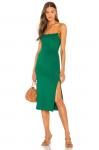 Платье Enza Costa Strappy Side Slit, цвет Fern - фото