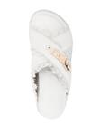 Шлепанцы с логотипом Mou, белый - фото 4