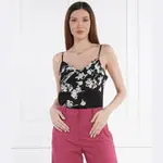 Шелковый топ стандартного кроя Marella, черный - фото 2