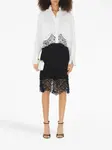 Юбка-карандаш в технике макраме BURBERRY, черный - фото 2