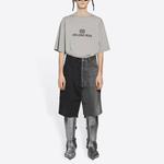 Джинсовые шорты мужские черные Balenciaga, черный - фото 3