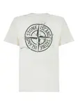 Футболка с принтом логотипа Stone Island Junior, белый - фото 2