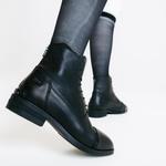 FOUGANZA Сапоги для верховой езды 900, кожаные, со шнурками, для взрослых, черные - фото 2